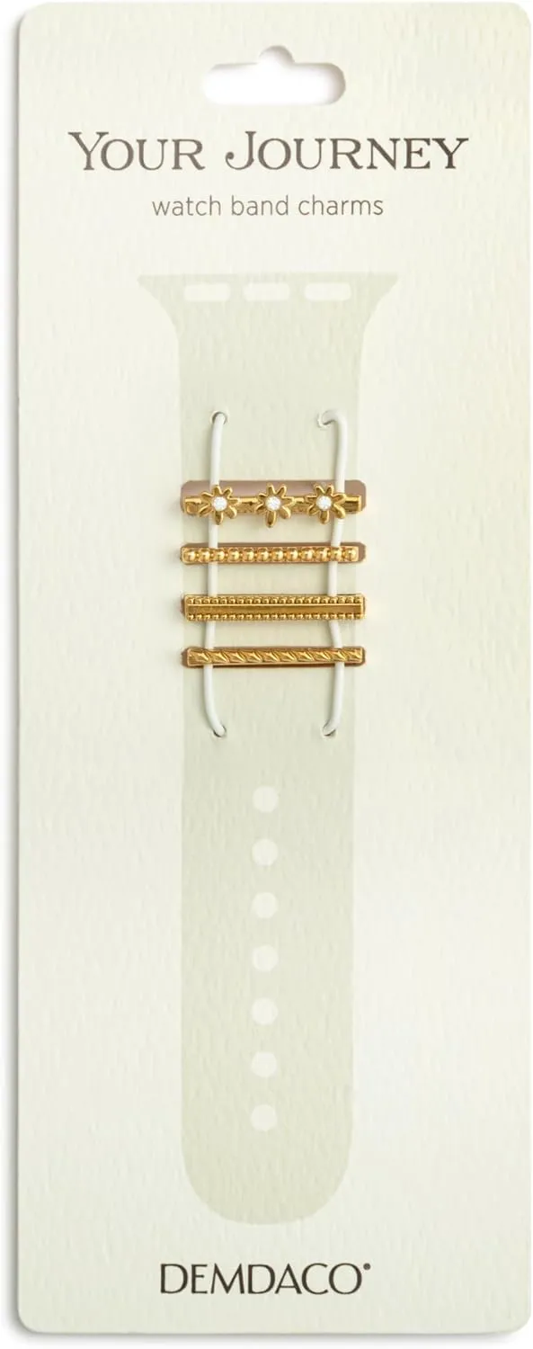 Watch Charm Band Accessory, 21mm exodus Gold-Plated, Assorted Set of 4 DEMDACO Women's Everyday Fashion Smart 