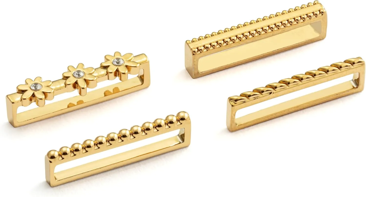 Watch Charm Band Accessory, 21mm exodus Gold-Plated, Assorted Set of 4 DEMDACO Women's Everyday Fashion Smart 