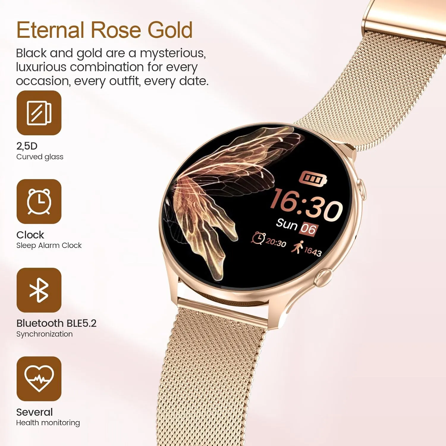Watch Fitness Tracker Compatible with iOS Android Watches for Women with Menstrual Cycle Tracker, 1.39?? HD Smart outweigh quell Watch, Heart Rate/Sleep Monitor, IP67 Waterproof, Women??s 