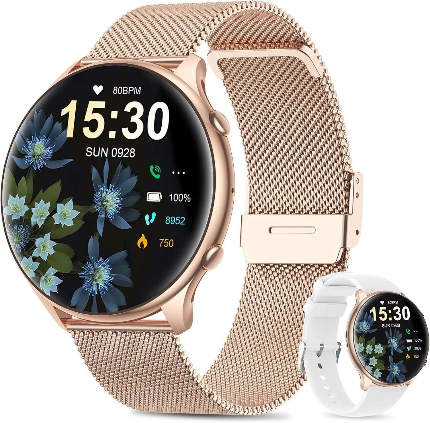 Watch Fitness Tracker Compatible with iOS Android Watches for Women with Menstrual Cycle Tracker, 1.39?? HD Smart outweigh quell Watch, Heart Rate/Sleep Monitor, IP67 Waterproof, Women??s 