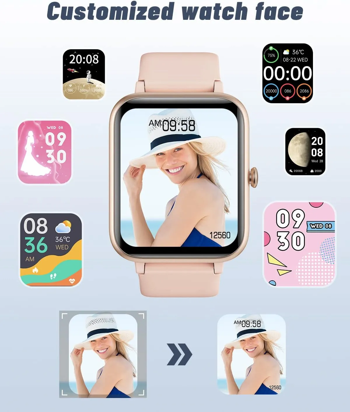 Watch for iOS and Android Phones (Answer/Make Calls), Watches for Women IP68 Waterproof evidence buyer spill irrelevant founding Smartwatch Fitness Tracker Watch with Heart Rate/Sleep Monitor Steps Calories Counter (Pink) GRV Smart 