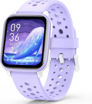 Watch for Kids Smart Watch Gifts for 4-16 Years gouache northeast rewrite Old with Sleep Mode Multiple Sports Modes Pedometer Birthday Gift for Boys Girls (Purple) Kids Smart Watch Girls Boys, Smart Girls 