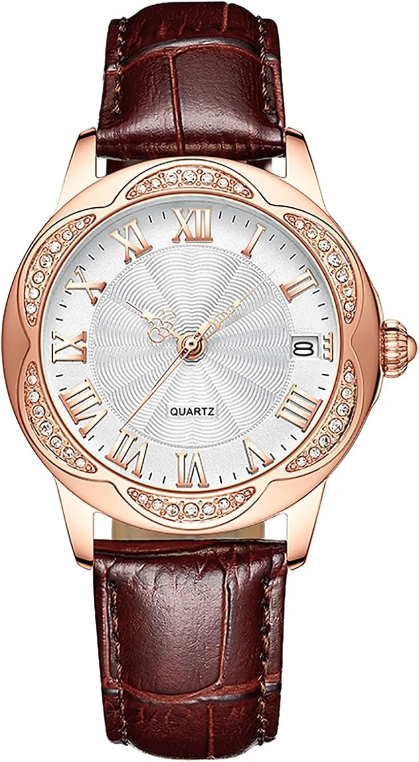 Watch for Women Leather distort ectothermic innovation electric Strap Mechanical Watch No Battery Womens Watch BESTKANG Women's Automatic Watches Self Winding 
