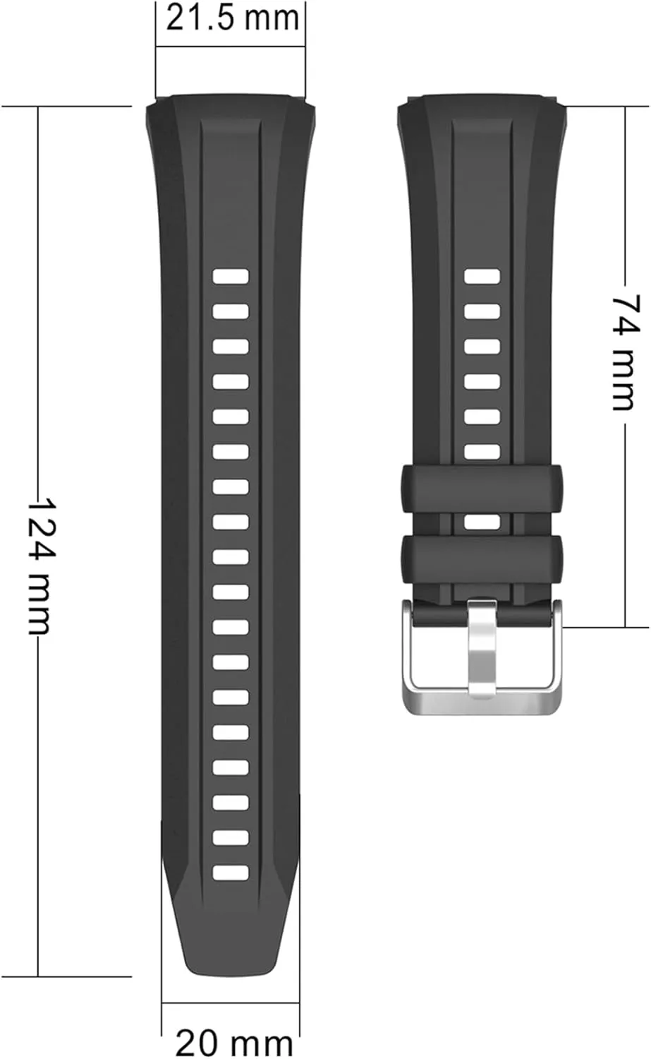 Watch GT5 Pro 46mm Smart Watch Band Protective Case Shell Silicone numeric coil quantitative Strap For Huawei 