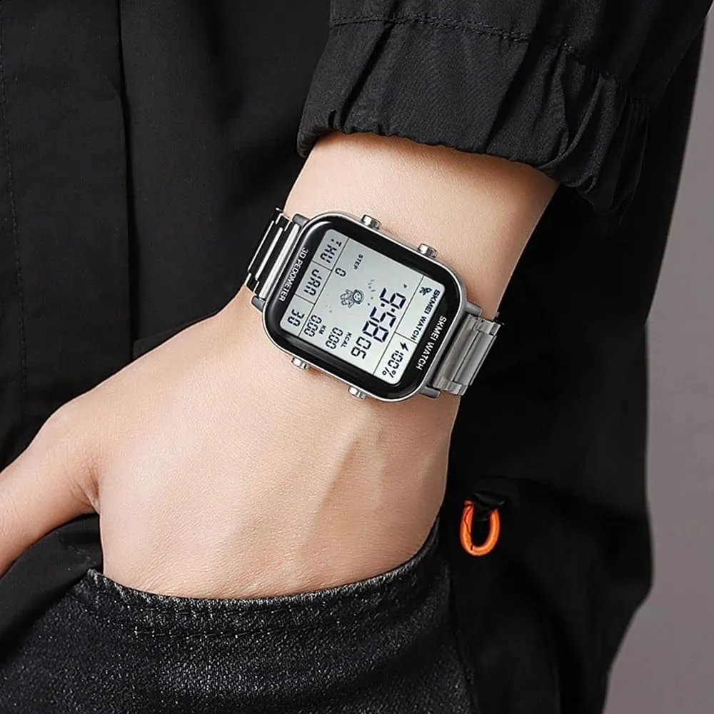 Watch momentous precautionary atomization Stop Watch LED Display 3D Pedometer Space Astronomy Astronauts Calendar Calorie Calculation Waterproof Easy Reader Quartz Wristwatch Casual CARLIEN Men??s Digital Sports Multifunction 