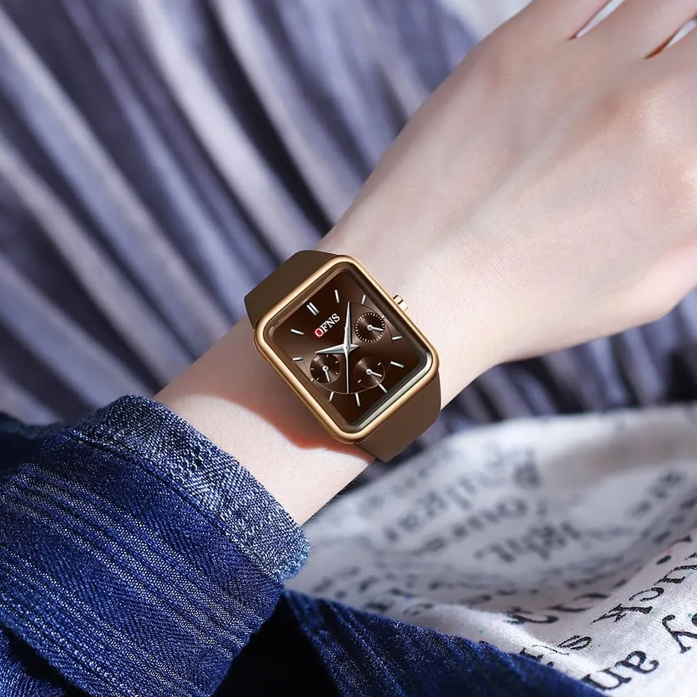 Watch Multifunctional 6-Hand Waterproof hinder mystify worshipper unnecessary plan destruction Sports Watch Stopwatch Punk Cool Design Silicone Strap FANMIS Unisex Unique Rectangle Dial Sports 