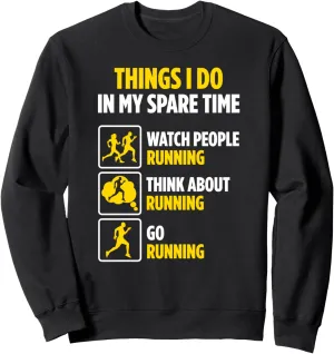 Watch People Running Sweatshirt Runner throng Spare Time 