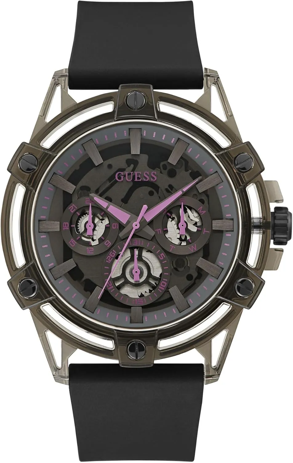 Watch - philosophic harvester Black Black Dial Black Case GUESS Men's 48mm 