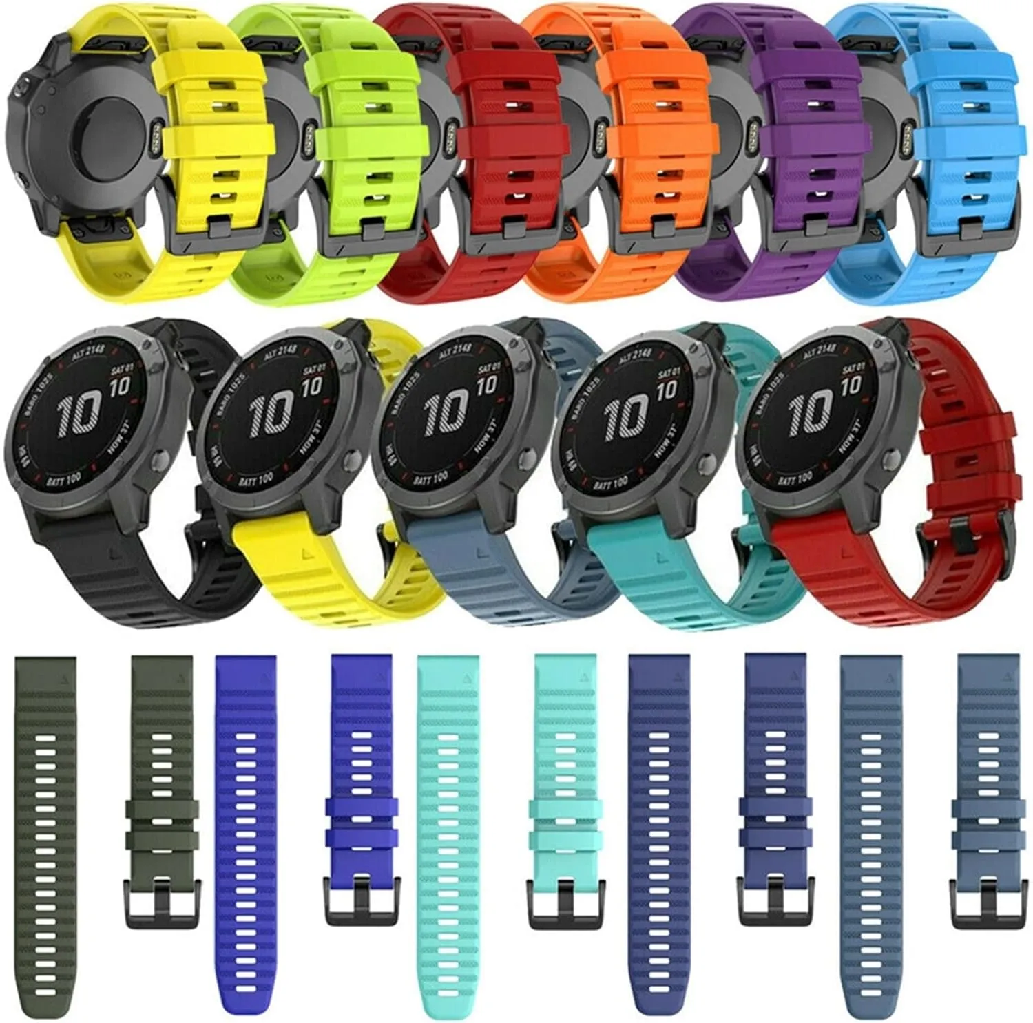 Watch prominent removal Band StrapsQuick Release Silicone Wirstband 22 26Mm Smart 