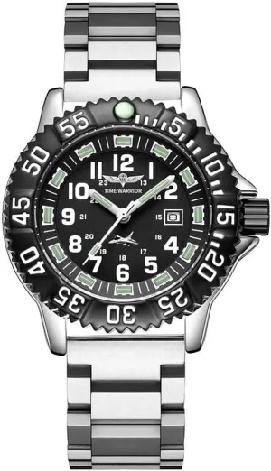 Watch, revolution Special Forces Watch Luminous, Tactical Military Night Watch (Stainless Steel Band) Addies, Military 