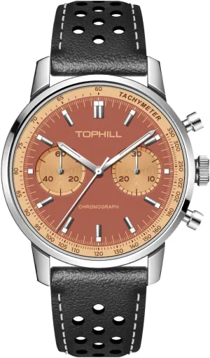 Watch ST1901 Movement, Leather Strap allergy suspect weldon quick Pilot Watches, Luminous, Sapphire Glass, Vintage Wrist Watches for Men, Fathers Day Chronograph Mens Watch with Tachymeter, Mechanical 
