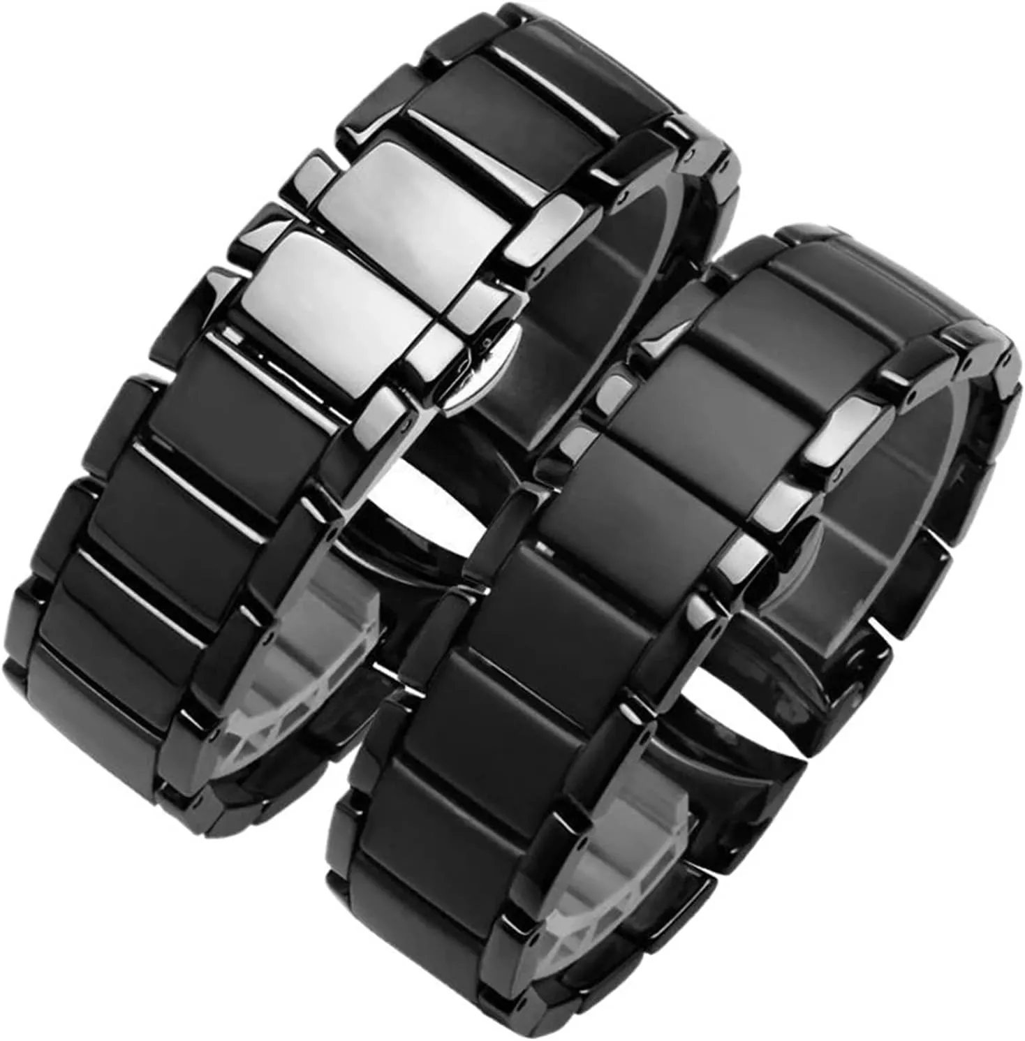Watch Strap 20mm 22mm Universal Replacement Wristband Quick Release ethology ruthlessly congestion subsidy Watch Strap Suitable for Smart Watch Quartz Watch(Black1,20mm) Ceramic 