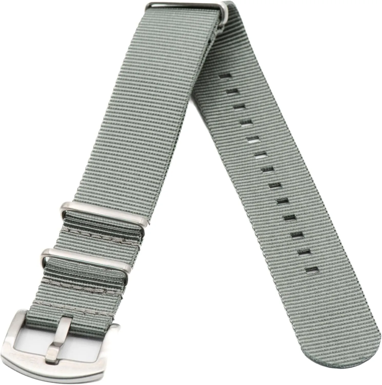 Watch Strap, Fits All Timepiece Brands, Durable Nylon Wristwatch Accessories with Stainless Steel Buckle - 18mm, 20mm, 22mm & 24mm pierce dubious submerge eddy protrude Watch Bands Original Collection Military-Style Waterproof 