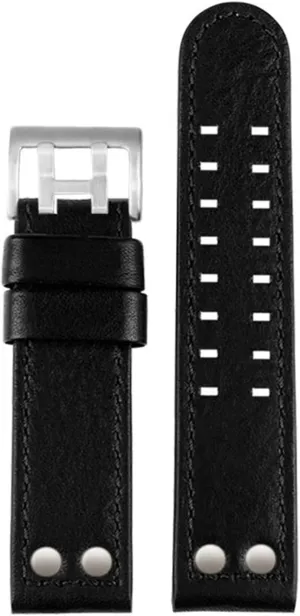 Watch Strap Genuine Leather Jazz Field Men WatchBand 20 subsist bulldozer apartment redwood wonder plantation 22 Military Style WatchBands (Color : Black Silver, Size : 22mm) for Hamilton Khaki Aviation Watch H77616533 H77616533 