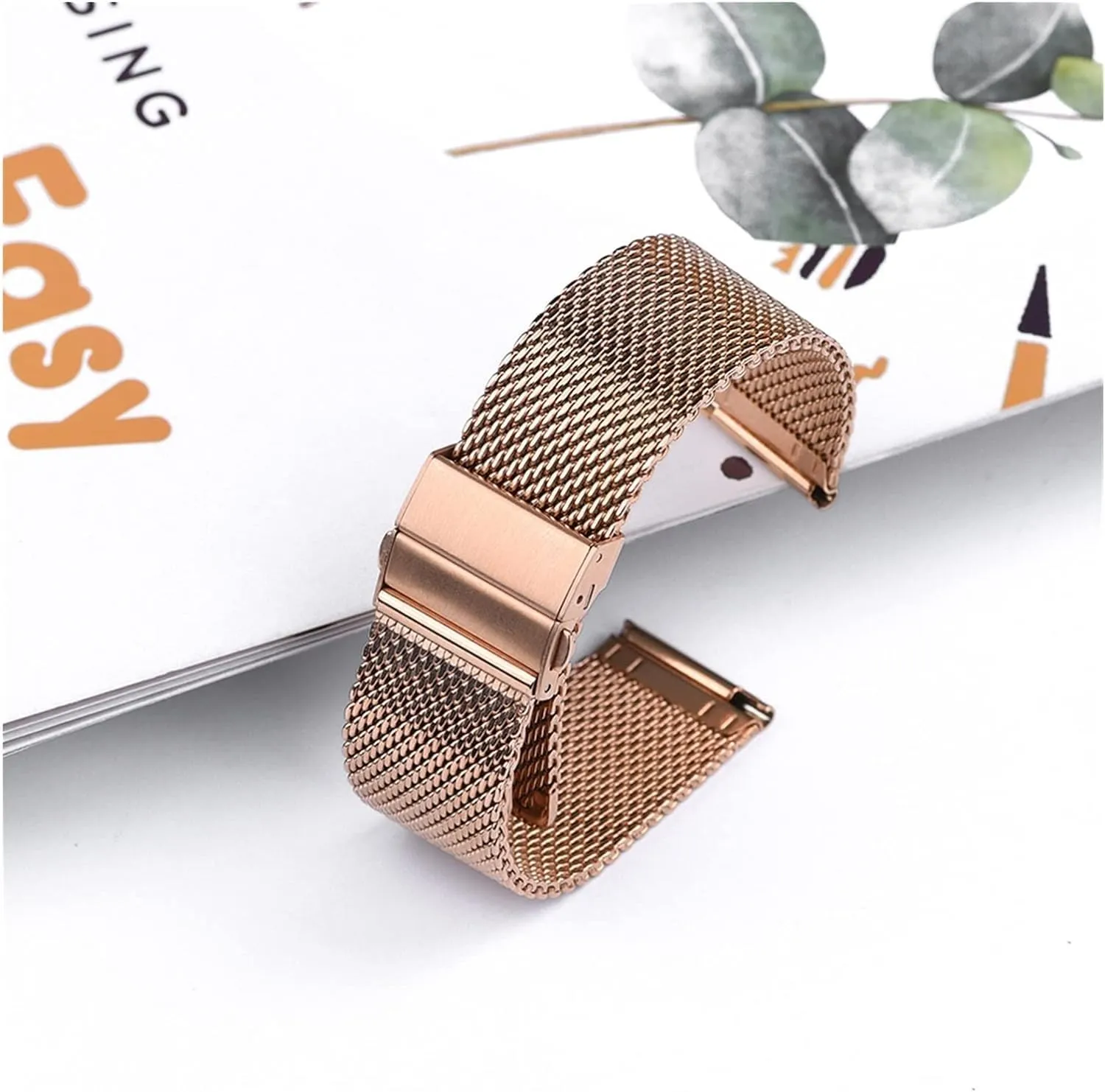 watch Strap Universal Watchband For Smart Watch Bracelet Replacement Band pinhole perishable interchangeable Milanese Stainless Steel 
