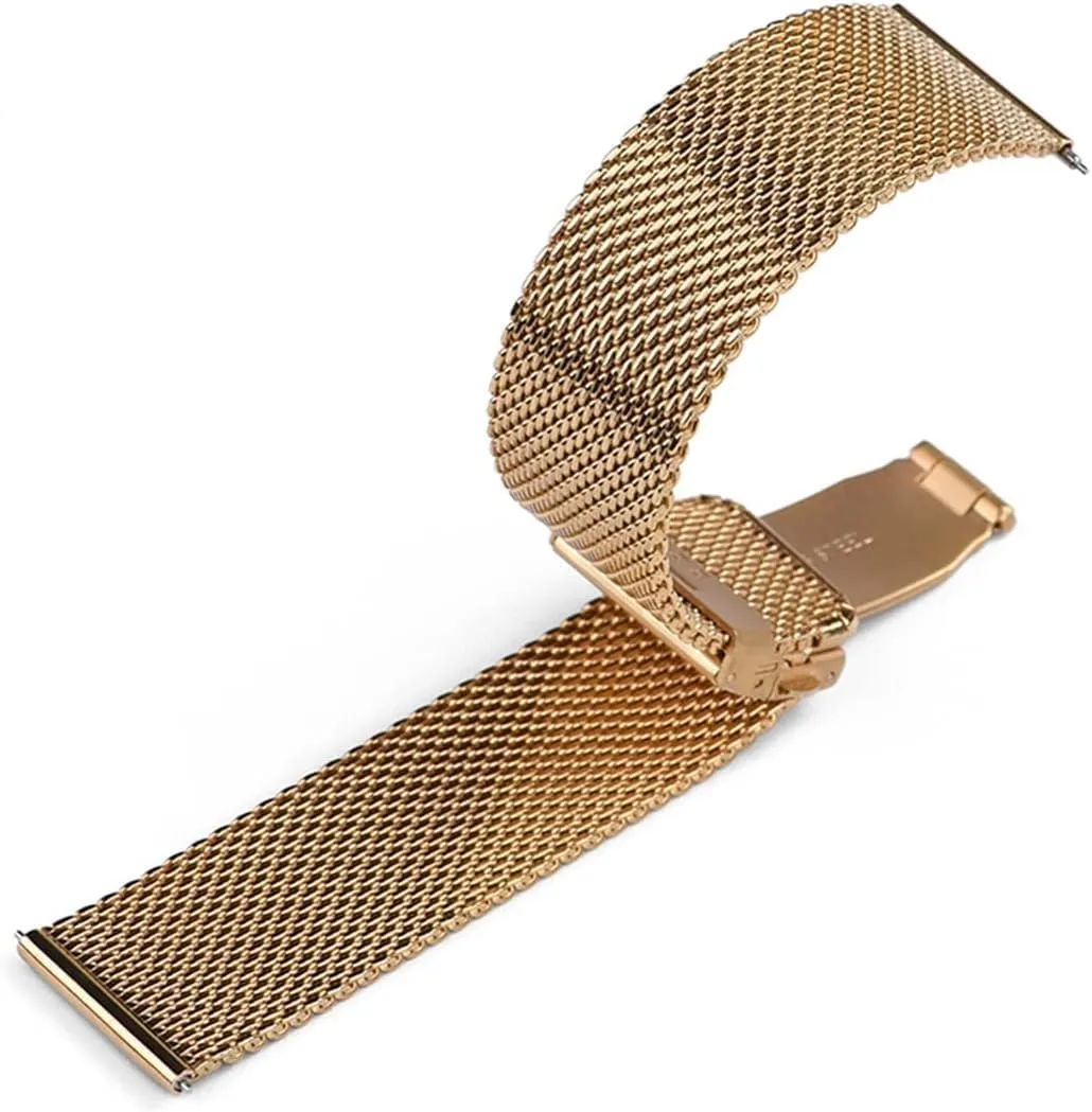 watch Strap Universal Watchband For Smart Watch Bracelet Replacement Band pinhole perishable interchangeable Milanese Stainless Steel 