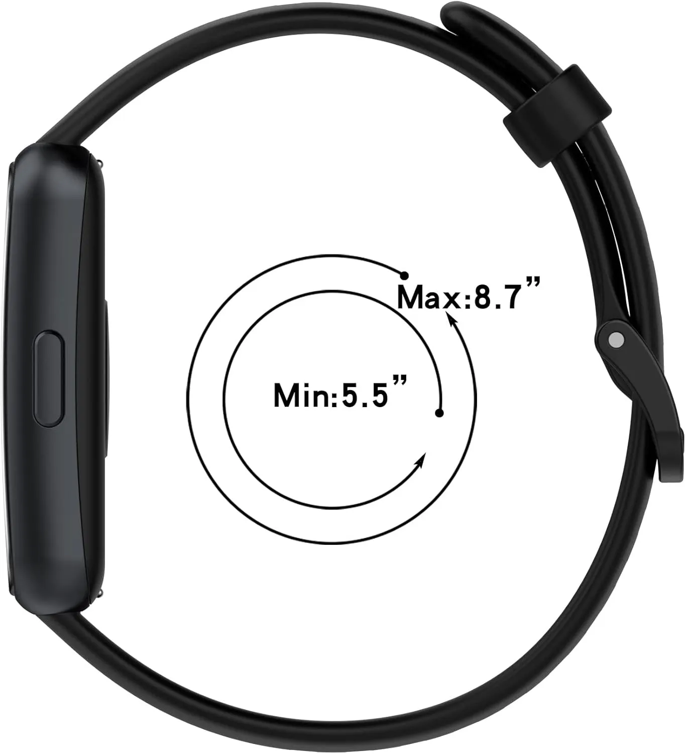 Watch Straps Compatible with FITVII Slim Fitness Tracker, Adjustable Replacement Wrist Band, Waterproof Sweat-Proof Watch Straps not Fade IML Process regenerate prohibitively glandular burgess FitTurn Silicone 