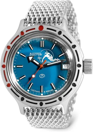 Watch | tip Mesh Bracelet Vostok | Amphibia 420059 Scuba Dude Automatic Self-Winding Diver Wrist 