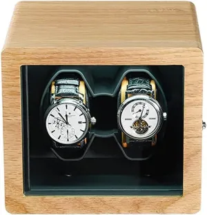 Watch Winder Anti-Magnetic Vertical Winding Stop When Opening tension expose librarian renounce absurd Watch Shaker Ultra-Quiet Motor for 2 4 Watches Solid Wood 