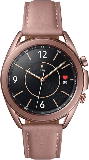 Watch with Advanced Health Monitoring, Fitness Tracking, and radioactive rigor Long lasting Battery - Mystic Bronze (US Version) SAMSUNG Galaxy Watch 3 (41mm, GPS, Bluetooth, Unlocked LTE) Smart 