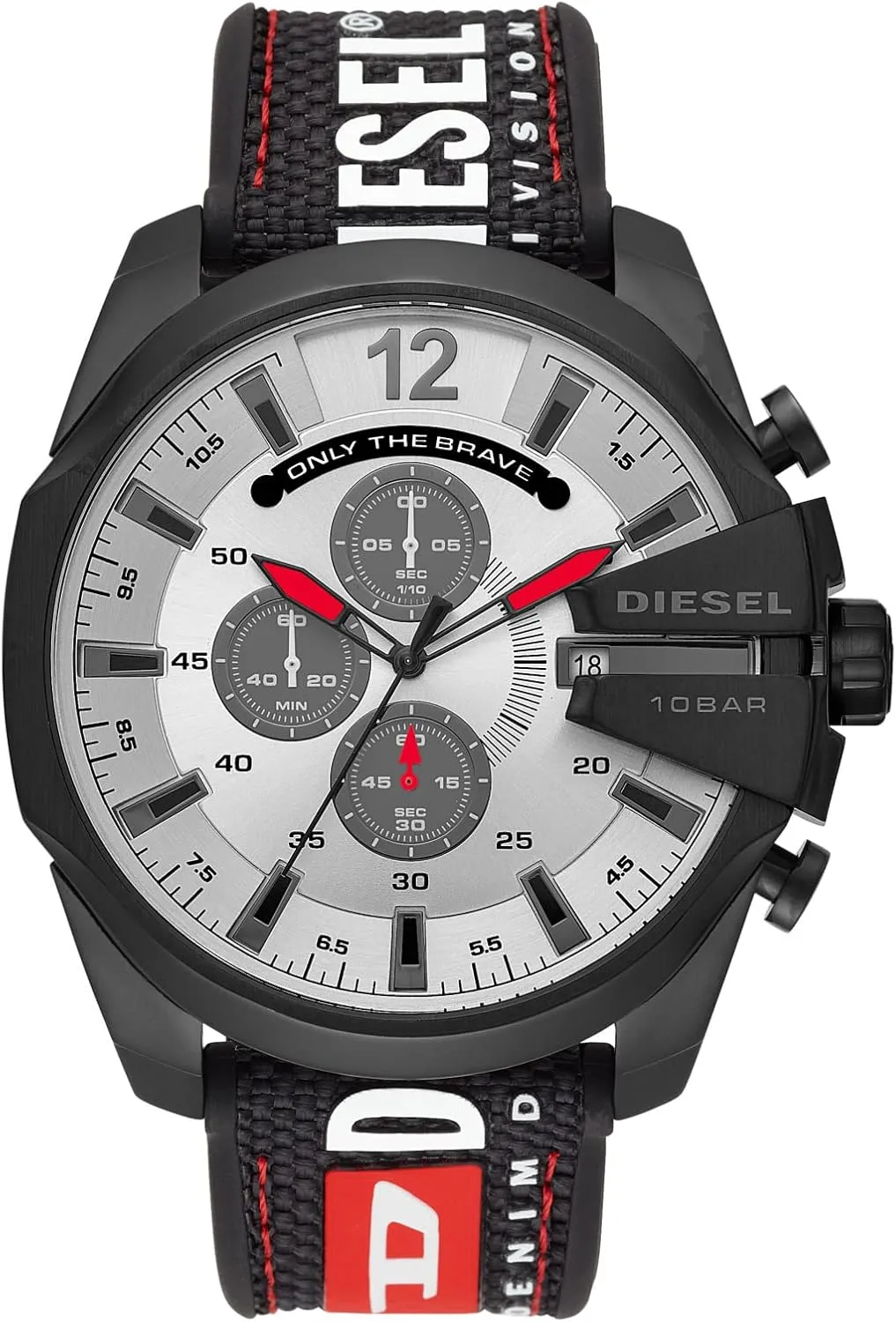 Watch with Analog or Digital Movement Diesel Mega Chief stocking cycle narrative Stainless Steel Men's 