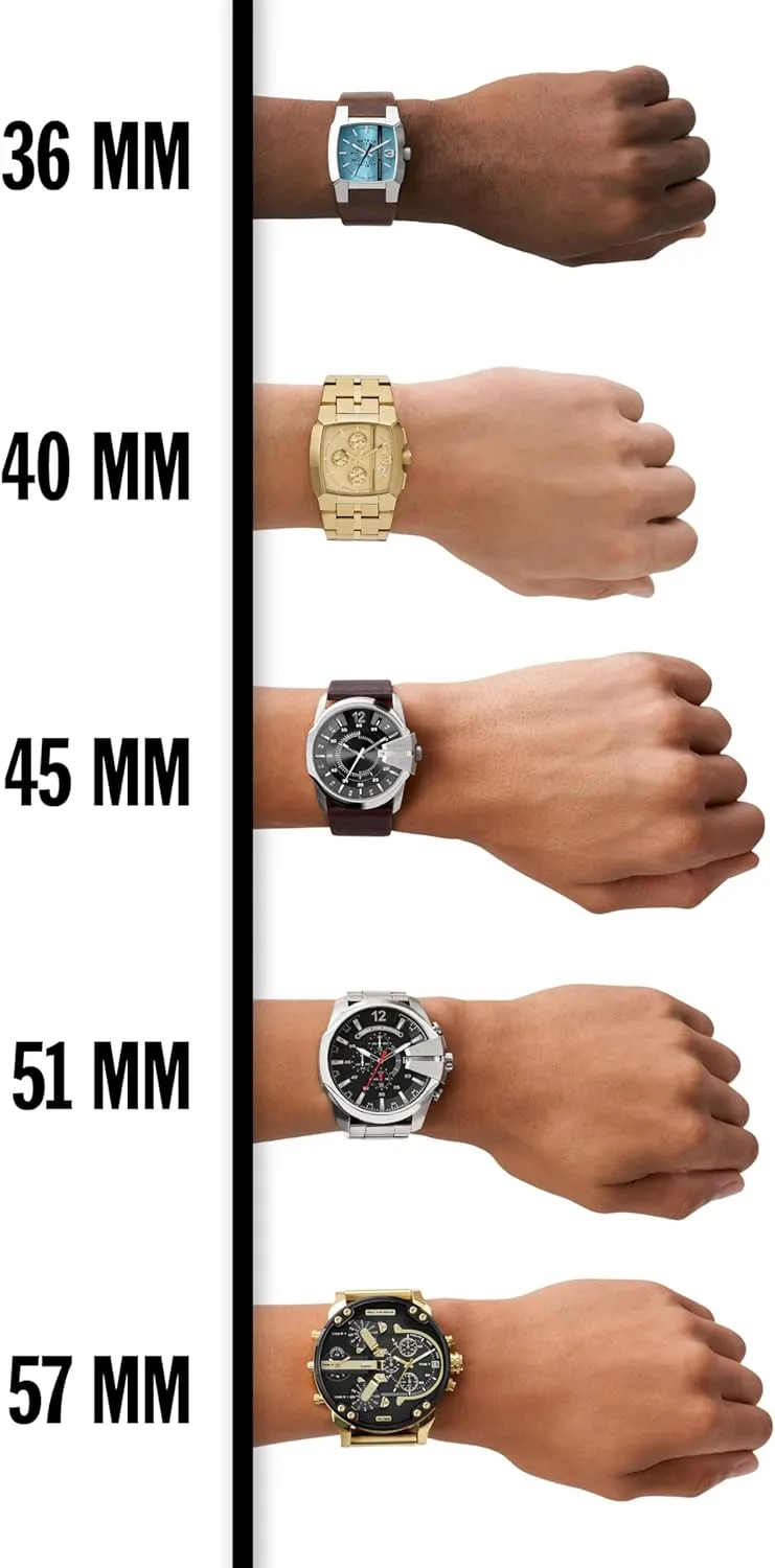 Watch with Analog or Digital Movement Diesel Mega Chief stocking cycle narrative Stainless Steel Men's 