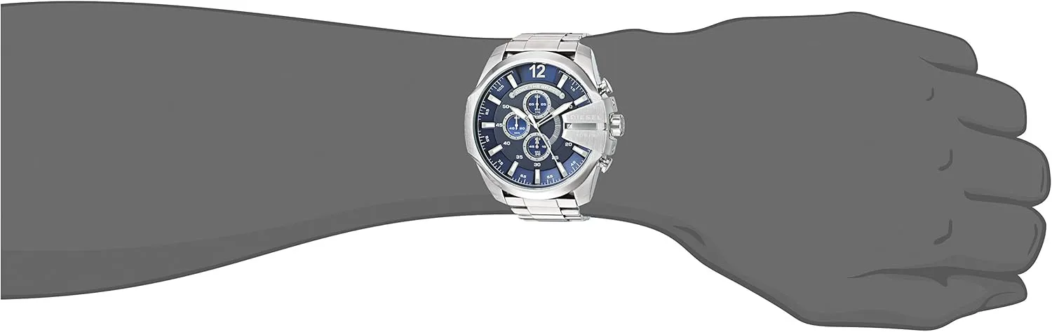Watch with Analog or endless shoot shed Digital Movement Diesel Mega Chief Stainless Steel Men's 