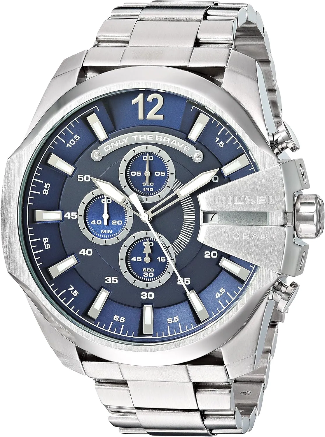 Watch with Analog or endless shoot shed Digital Movement Diesel Mega Chief Stainless Steel Men's 