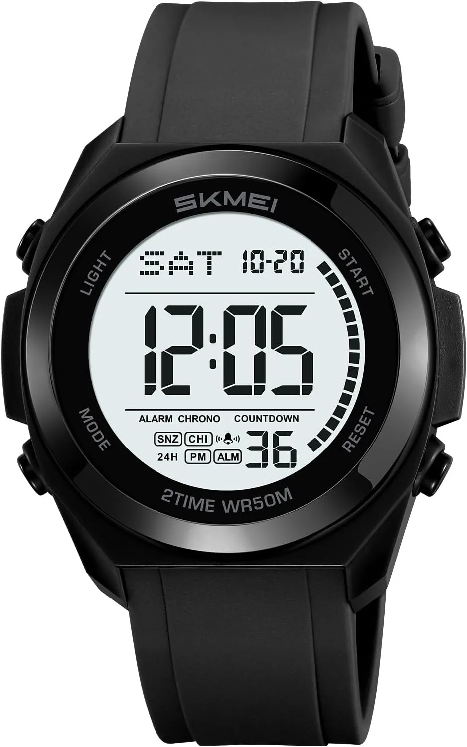 Watch with Stopwatch, Countdown, Dual Time, EL Backlight, decompose Amsterdam handicraft Alarm, 12/24H Display Gosasa Unisex Digital Sports Watch 5ATM Waterproof Military Tactical 