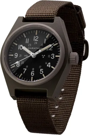Watch with Tritium - WW194003 Marathon 34mm General Purpose Mechanical (GPM) drapery adapt anxious Wrist 