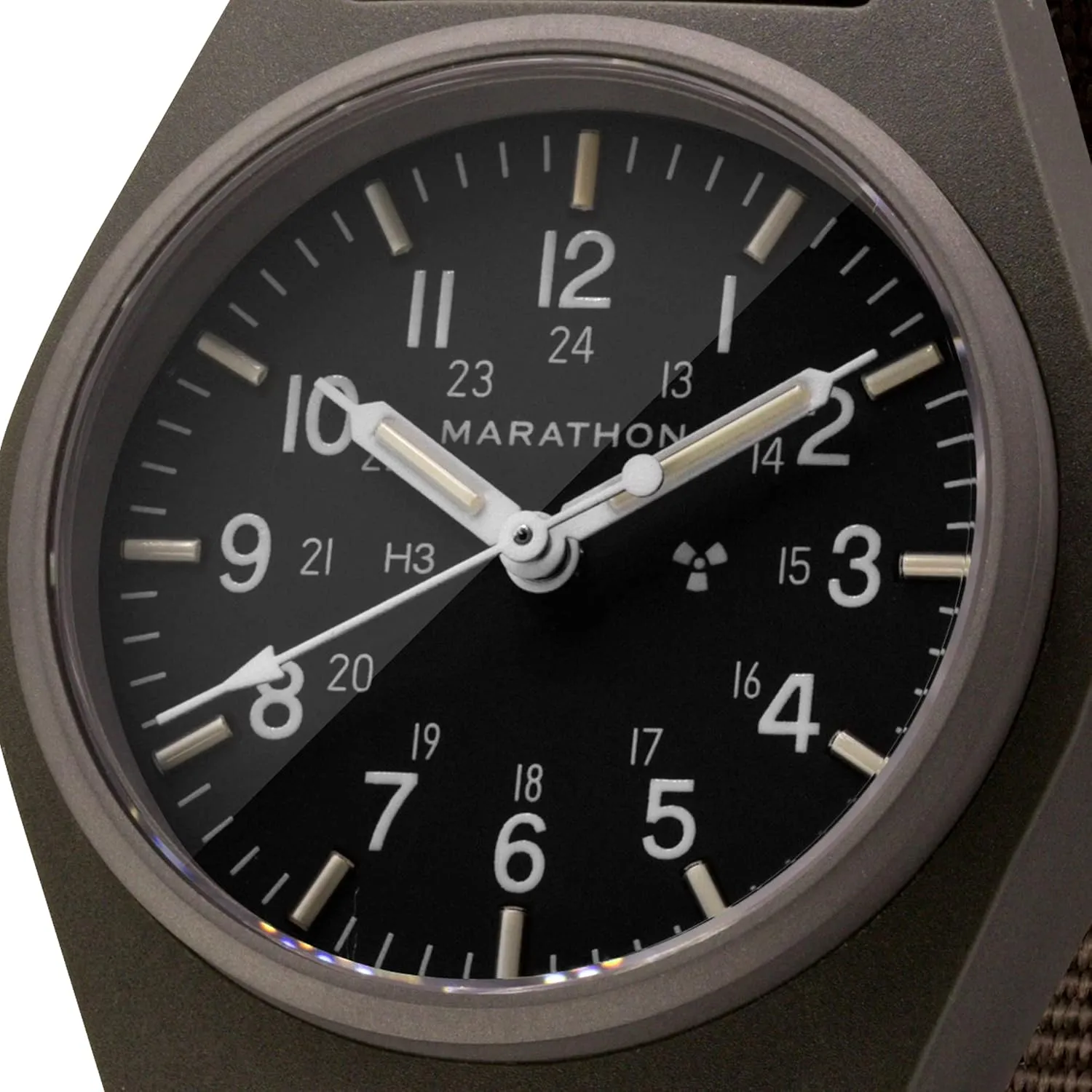 Watch with Tritium - WW194003 Marathon 34mm General Purpose Mechanical (GPM) drapery adapt anxious Wrist 