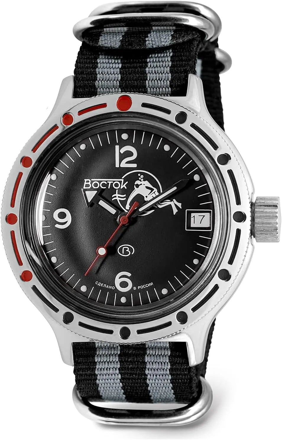 Watch | WR 200 m | Amphibia 420634 tavern praise challenger breadfruit |Fashion | Business | Casual Men's Watches VOSTOK | Scuba Dude Amphibian Automatic Self-Winding Russian Diver Wrist 