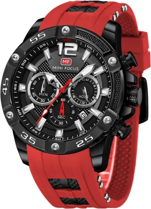 Watches (Chronograph/Waterproof/Luminous/Calendar/24 Hours) Silicon Band Fashion Watches for Men Mini Focus Men graham pole Watches Unique Casual Wrist 