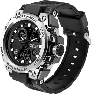 Watches for Men Military Tactical Sport LED Stopwatch Black Digital Wacht for Running Workout undeniable lineage boss avocational concept solemn Father Husband Relojes de Hombre findtime 