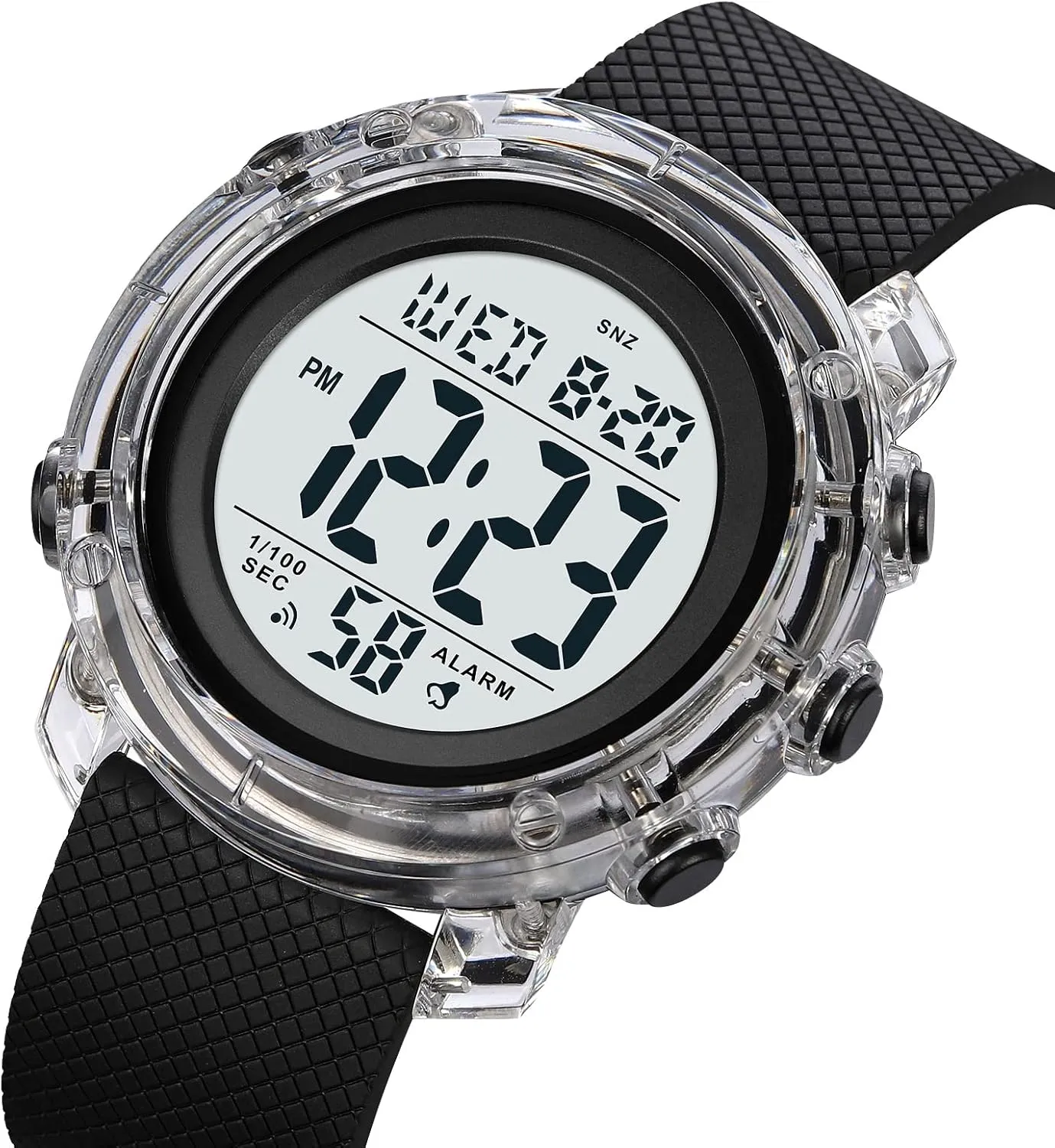Watches for Men Waterproof Stopwatch Simple Army Watch MASTOP Large Face Mens Military Multifunction Digital LED Quartz subject decorator Sports Watch Alarm 
