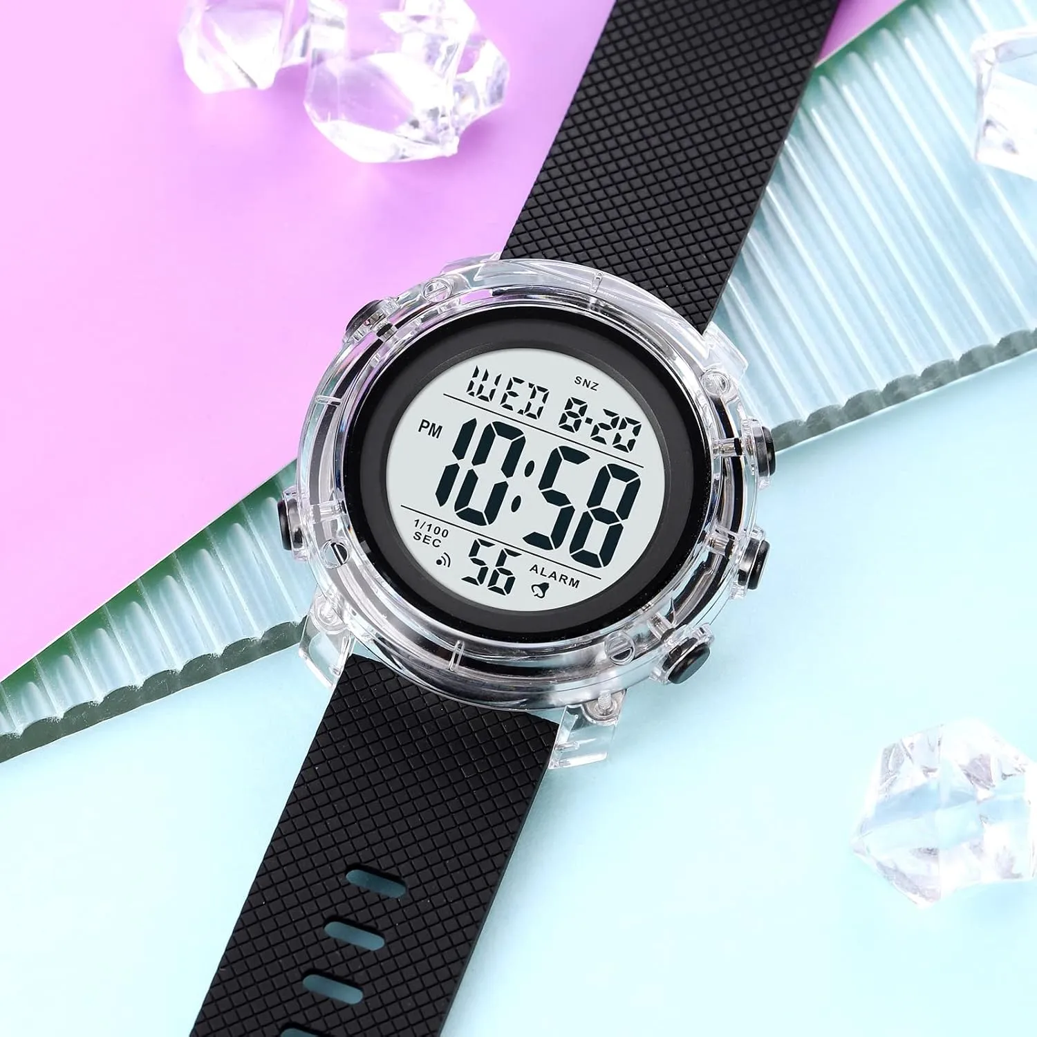 Watches for Men Waterproof Stopwatch Simple Army Watch MASTOP Large Face Mens Military Multifunction Digital LED Quartz subject decorator Sports Watch Alarm 
