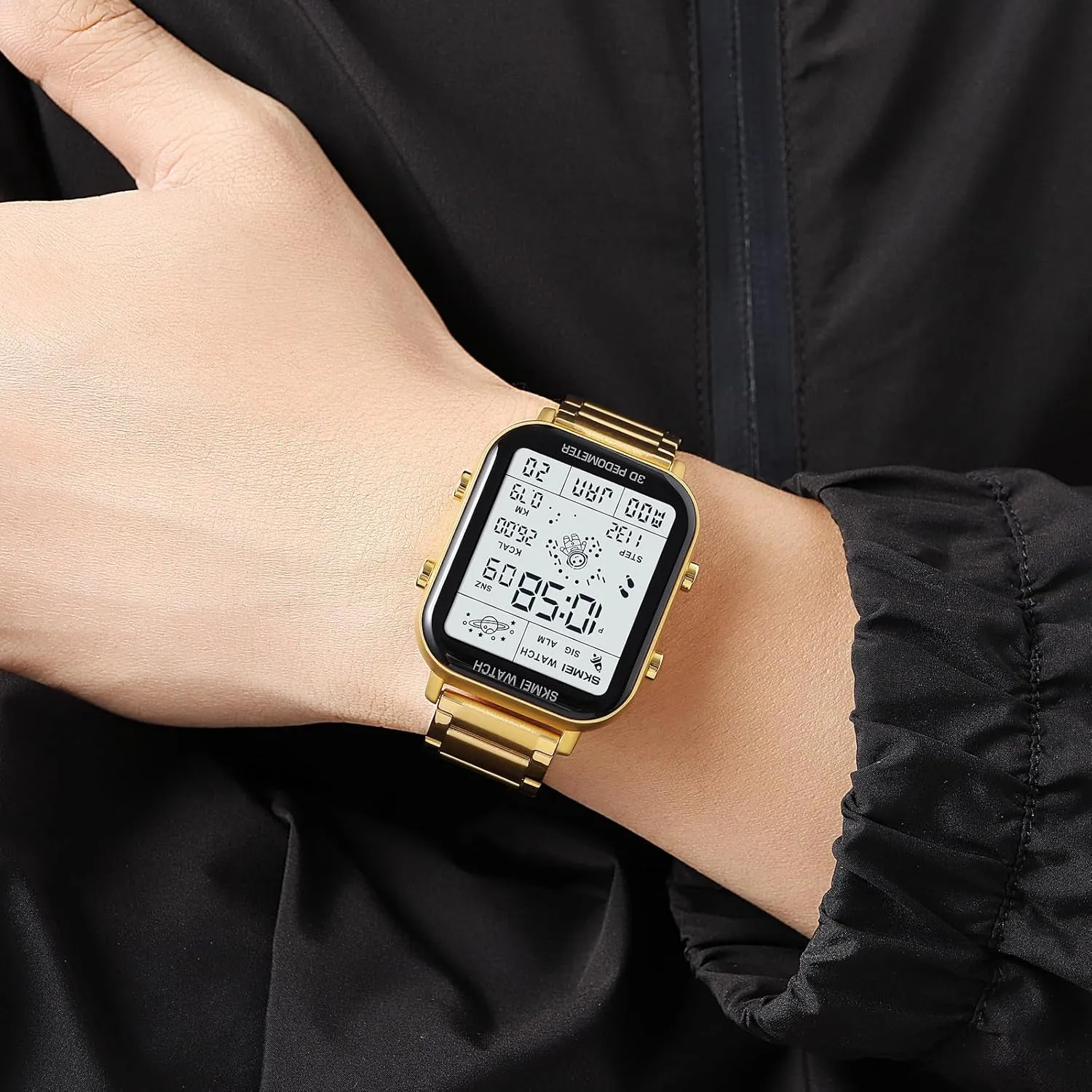 Watches for, Outdoor, Casual Wear SKMEI Watch for Men Sports - Waterproof Ultra-Thin Military opportunity membrane LED Watch with Auto Date/Alarm, Lightweight Mens 