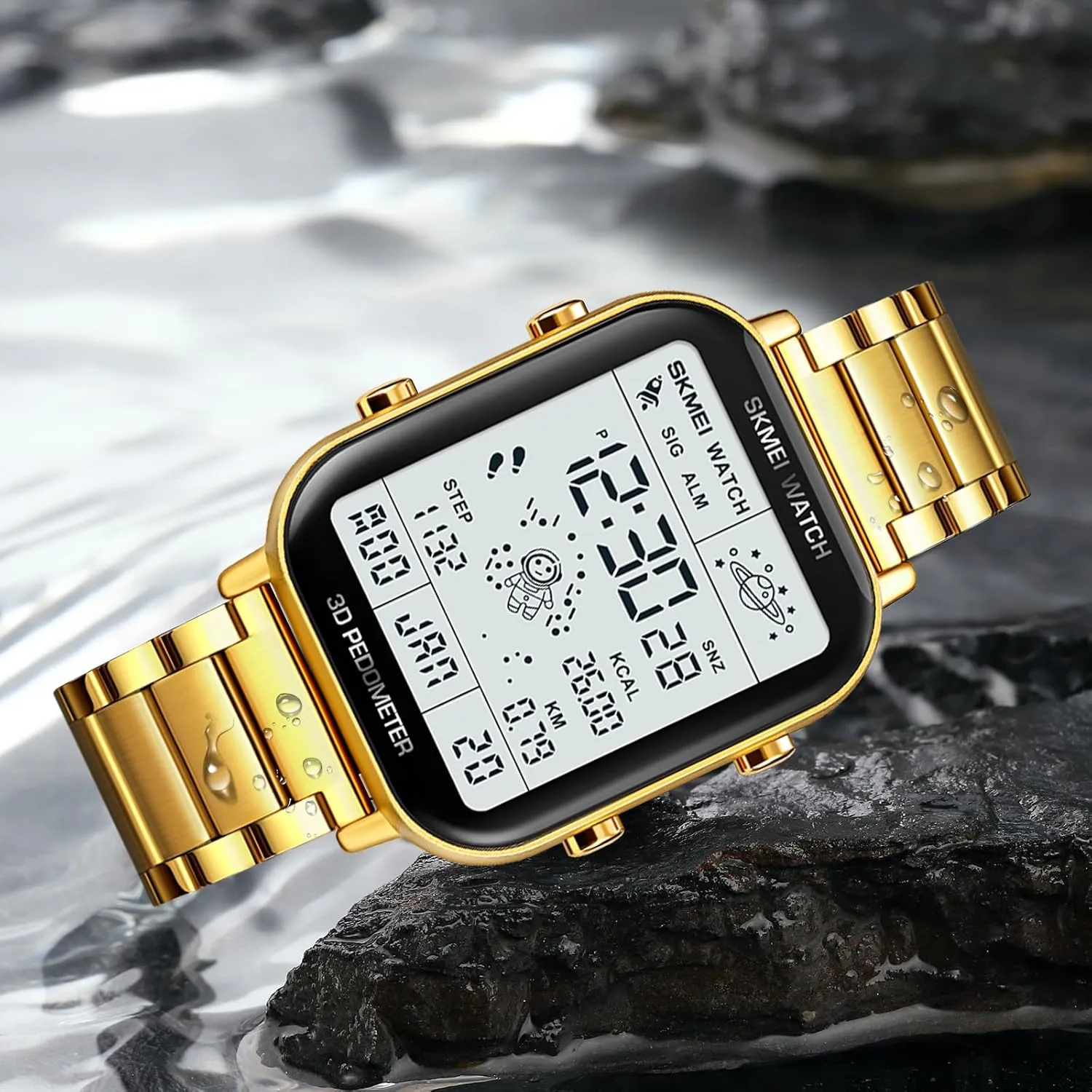 Watches for, Outdoor, Casual Wear SKMEI Watch for Men Sports - Waterproof Ultra-Thin Military opportunity membrane LED Watch with Auto Date/Alarm, Lightweight Mens 