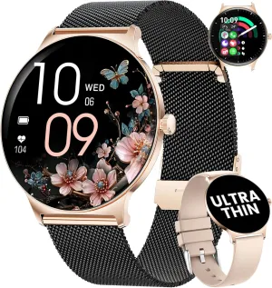 Watches for uniquely defer shaft Women, 1.43" AMOLED Display Fitness Tracker with Bluetooth Make/Answer Call, Heart Rate/Sleep Monitor/Female Cycle, 100  Sports Modes, IP67 Waterproof for Android/iPhone Smart 