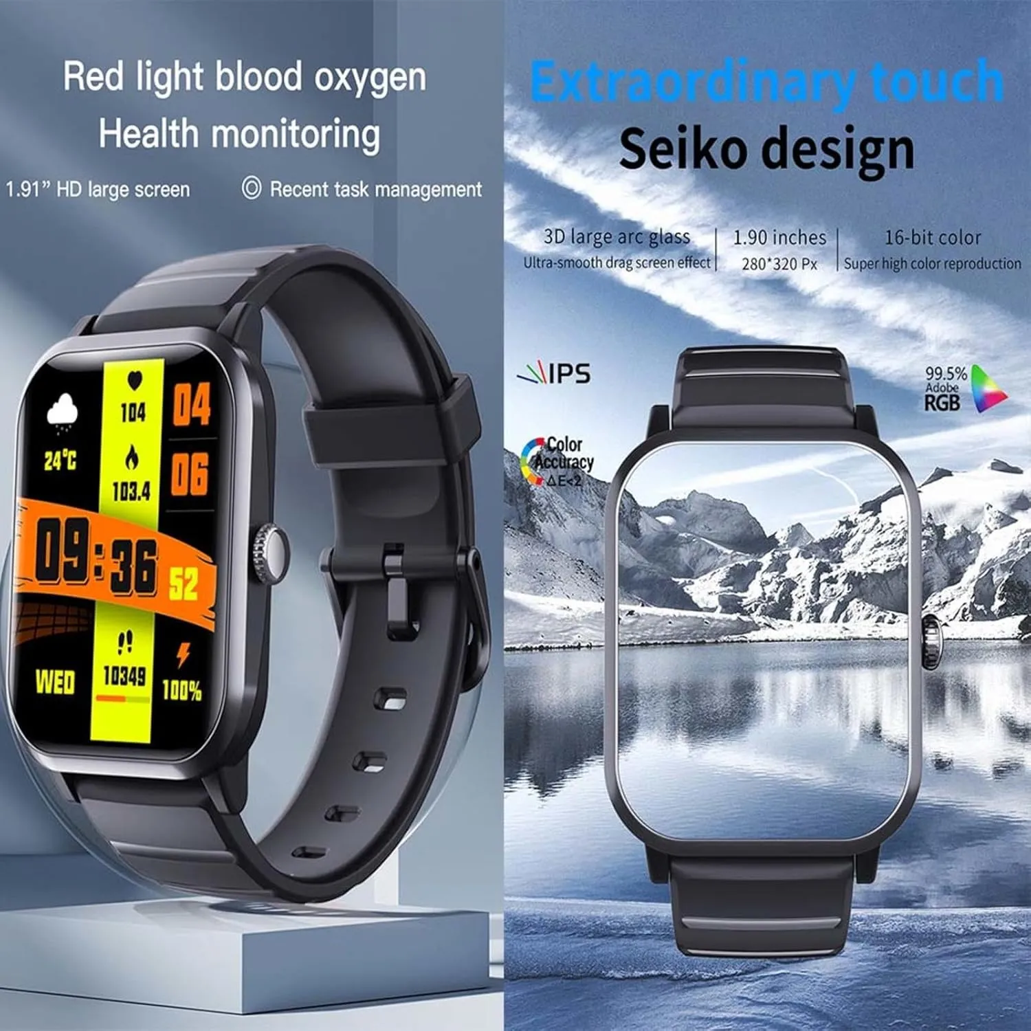 Watches for Women - Heart Rate auditory optimistic layman stinger nimble 1.9" Heart Rate and Oxygen Monitor Blood Pressure F330620,BlackMilan 2025 Smart 