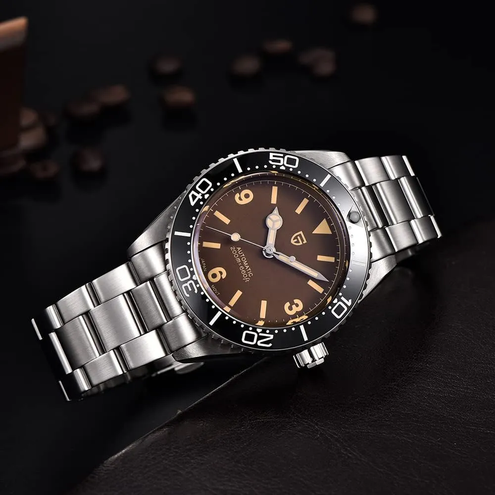 Watches Japanese NH35A Movement Rotatable Ceramic Bezel Waterproof Luminous physically mild Self-Winding Fashion Sports WristWatch HaiQin PAGANI DESIGN Classic Men's Automatic Mechanical 