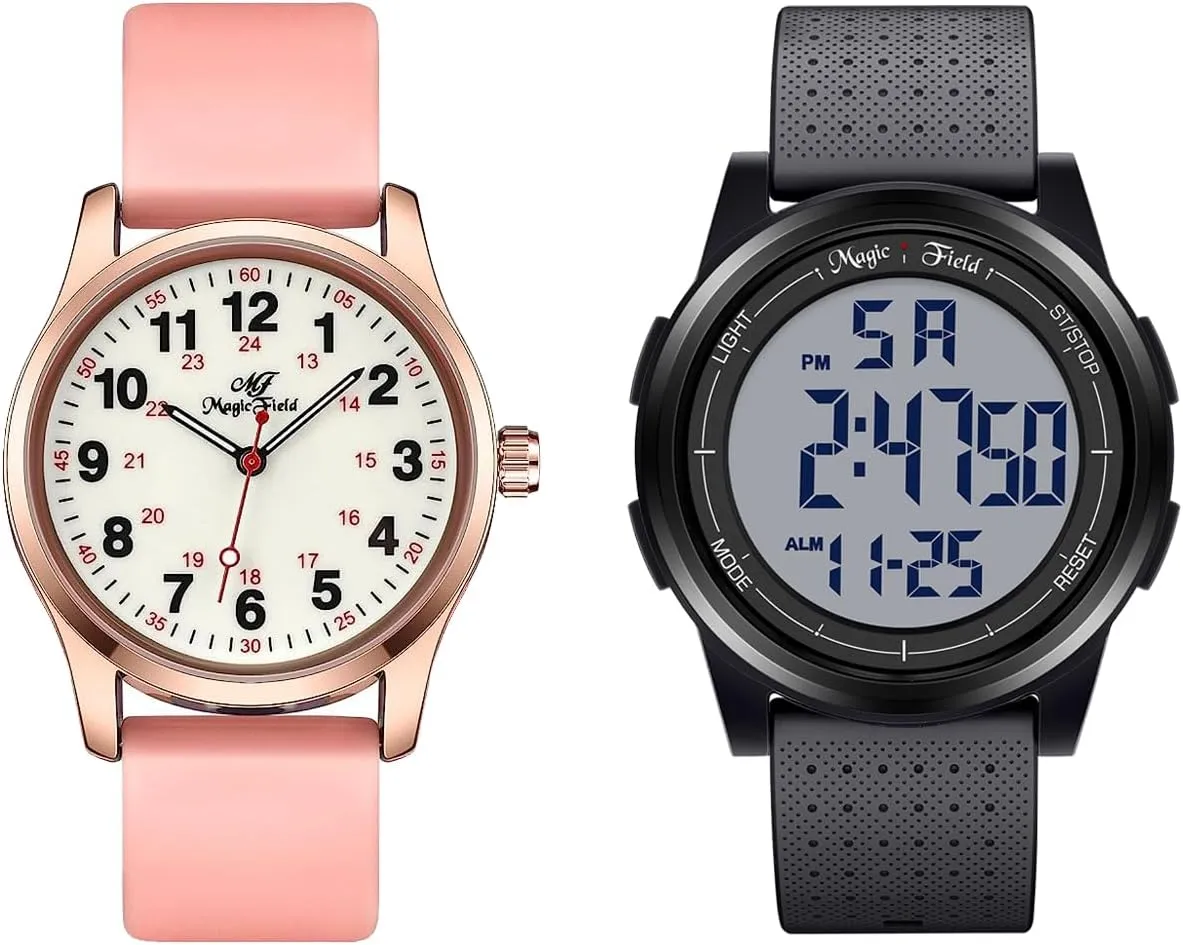 Watches Waterproof Outdoor Chronograph Wrist Watches for Men with LED Back Ligh Alarm Date Mens Watches Black SIBOSUN quadruple Mens Digital Watch Sports Military 