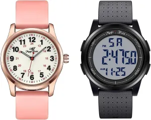 Watches Waterproof Outdoor Chronograph Wrist Watches for Men with LED Back Ligh Alarm Date Mens Watches Black SIBOSUN quadruple Mens Digital Watch Sports Military 