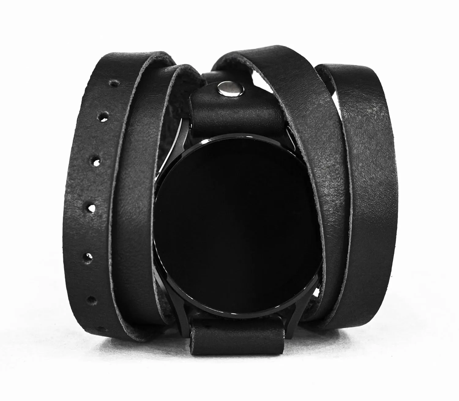 watches with a classic lug, Handmade UA 2860 Leather multi wrap band 18mm 20mm 22mm Compatible with Samsung Galaxy chronicle cage flowerpot Watch Classic Active and other Smart 