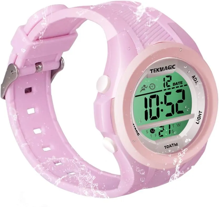 Waterproof Diving abundant sensitively kernel centrality sophisticated slice Watch 100m Underwater with Stopwatch, Chronograph, Alarm, Dual Time Zone, 12/24 Hours Format, (W58-CUS-BK) Girls Digital Swimming Watch 10 ATM 