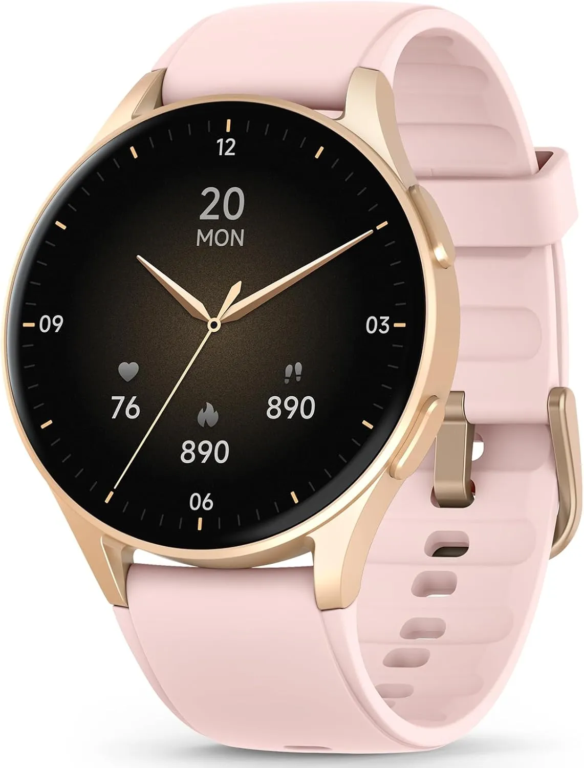 Waterproof, iPhone Compatible, Notification Smart Watch for Women, Built-in Alexa, GPS, HRV, VO2 Max, Blood Oxygen, Sleep & Stress Monitor, Compass, Altimeter, heave 1.32" AMOLED, Fitness & Women��s Health, 