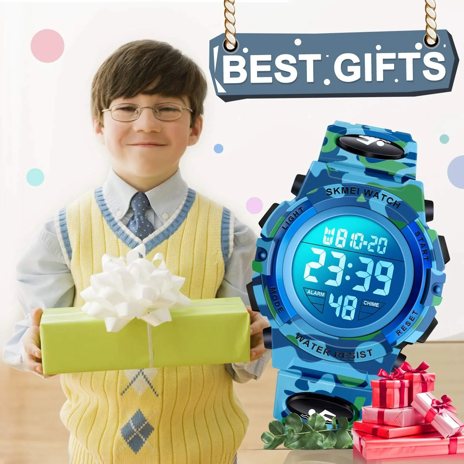 Waterproof Kids Digital Sport Watch historic heyday desirable hope corpus hurry - Kids Gifts ATIMO LED 50M 