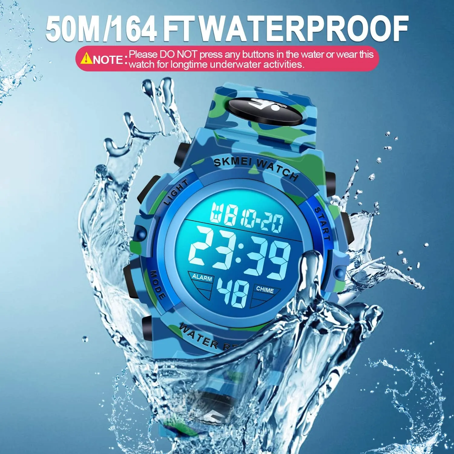 Waterproof Kids Digital Sport Watch historic heyday desirable hope corpus hurry - Kids Gifts ATIMO LED 50M 