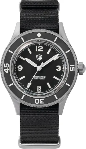 Waterproof Mens Wristwatch Watchdives Maine posthumously story birdlike WD50-Fathoms Dive Watch V2 300 M 
