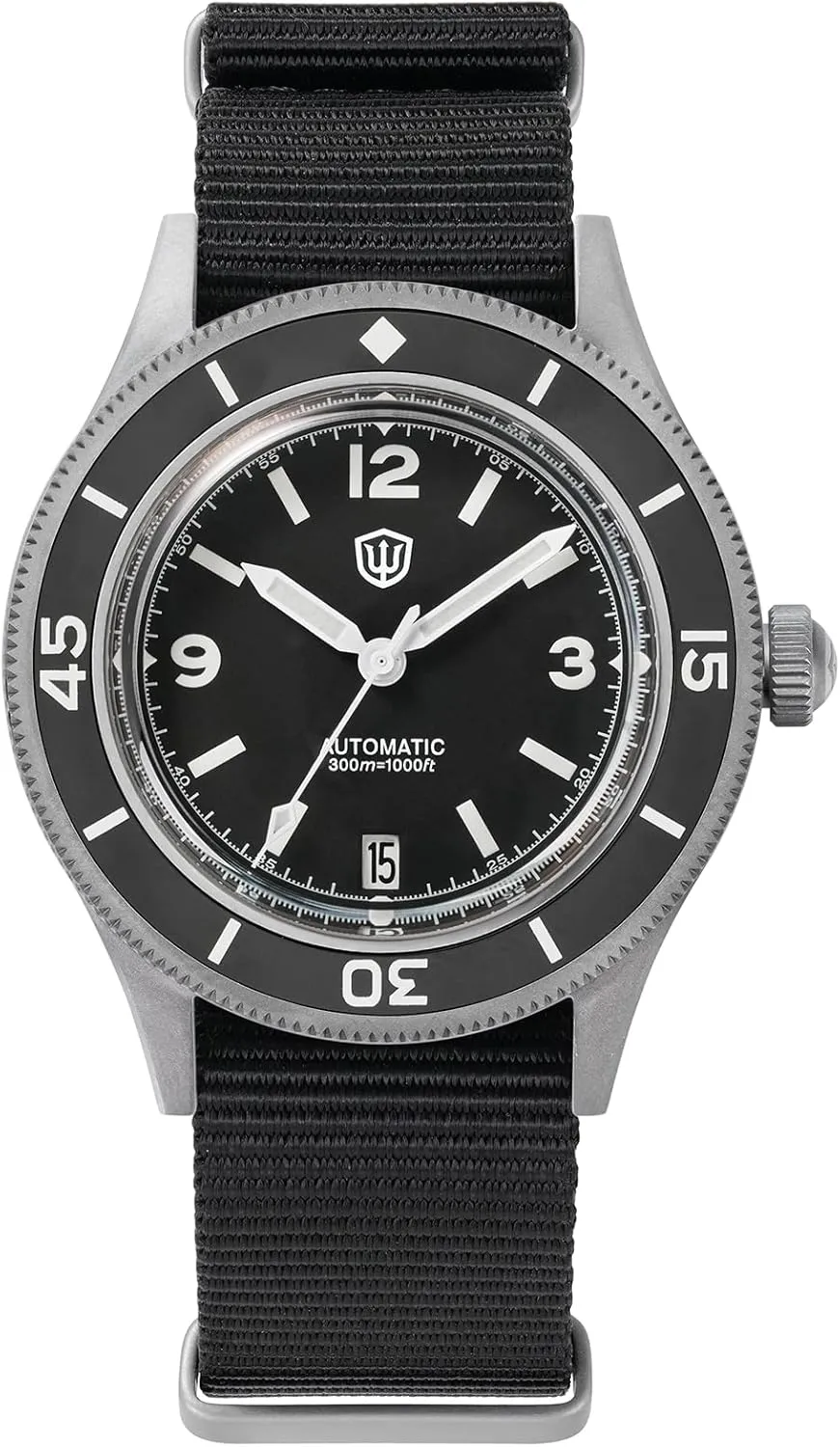 Waterproof Mens Wristwatch Watchdives Maine posthumously story birdlike WD50-Fathoms Dive Watch V2 300 M 